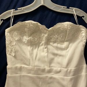 White fashion nova wedding dress size small